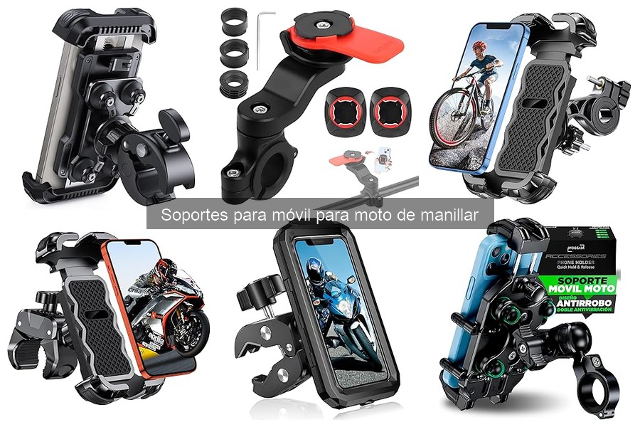 Tipos de Soportes para Móvil de Manillar para Moto