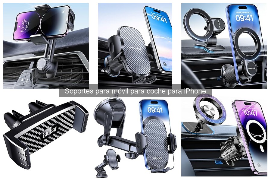 Tipos de soportes para móvil en coche: guía completa
