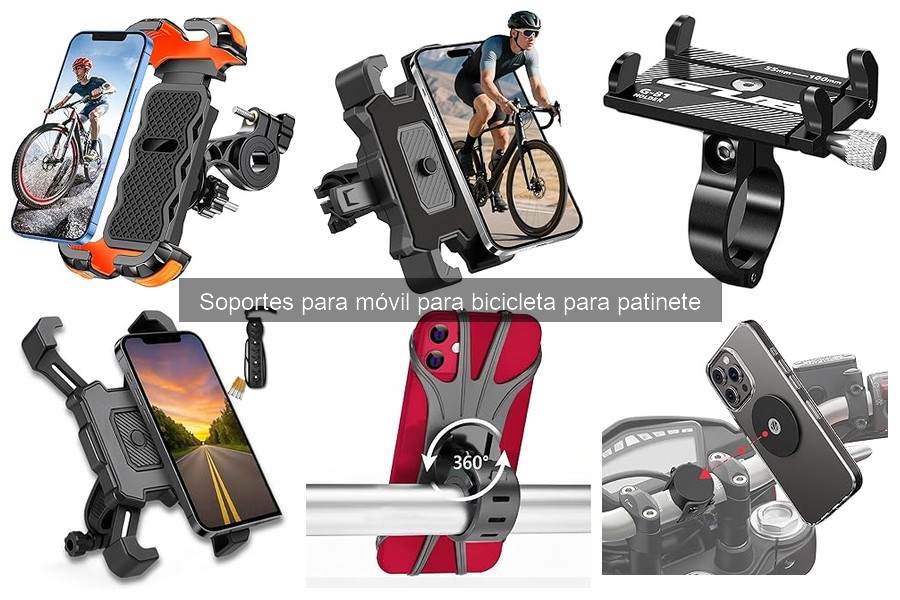Tipos de Soportes para Móviles en Bicicleta y Patinete