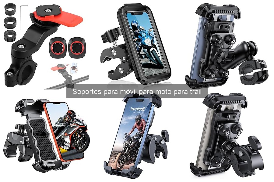 Todo sobre soportes para móvil en motos trail: Guía útil