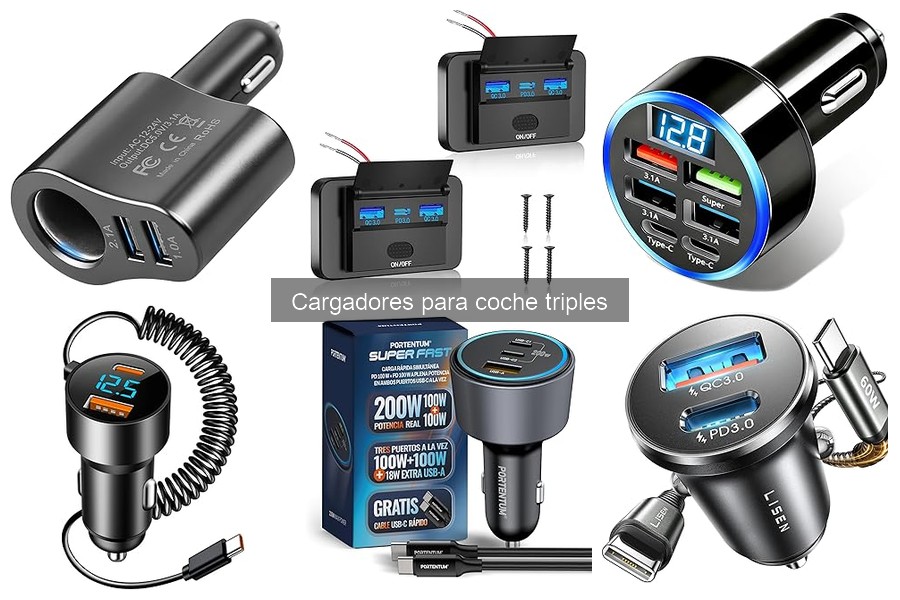 Ventajas de un Cargador para Coche Triple: Carga Simultánea