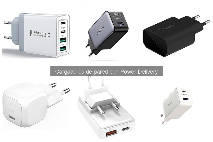 Ventajas de usar un cargador de pared con Power Delivery
